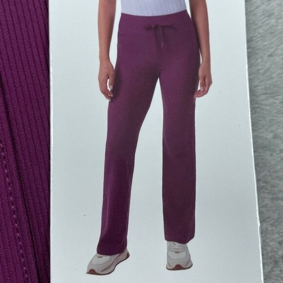 32 Degrees Cool Womens Ribbed Lounge Pants Small Purple d0073 - Picture 2 of 9